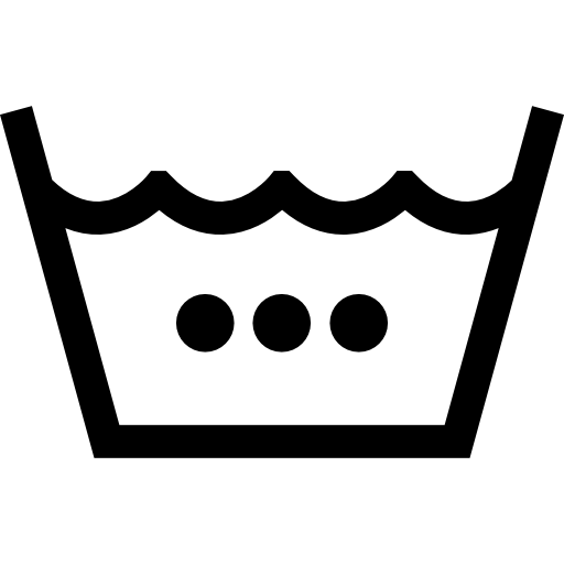 Lavage en machine, chaud